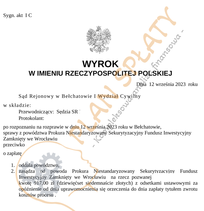 wyrok_Prokura_SR_Bełchatów