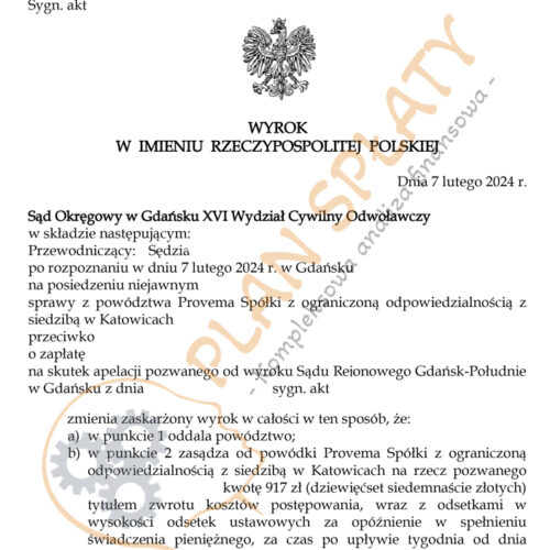 Wyrok Povema SO Gdańsk