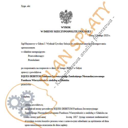 Wyrok luty SR Gdynia Eques
