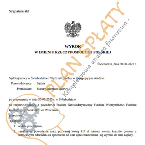 wyrok czerwiec SVEA SR Świebodzin